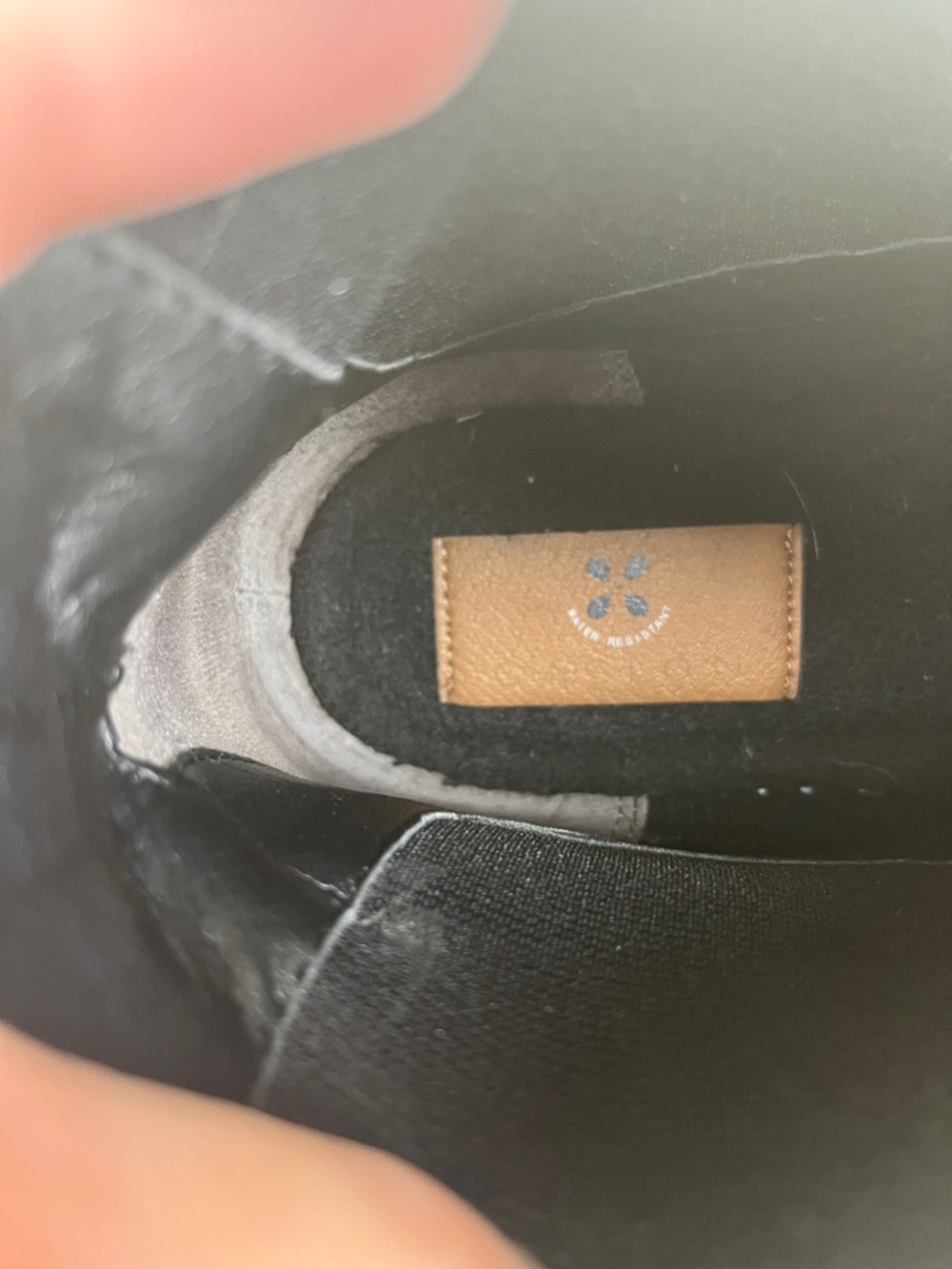 EUC Caslon Black Leather Chelsea Lug Sole Boot with Brown Welt - Picture 13 of 14